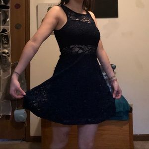 Sparkly Navy Blue Dress